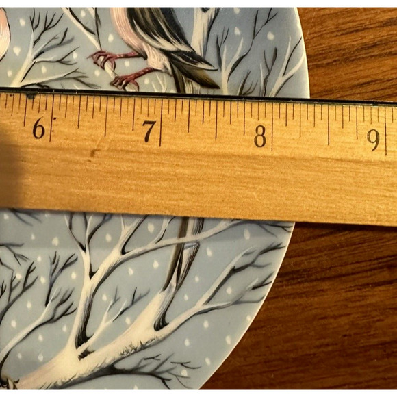 Haviland 12 Days of Christmas Series Plate #4 Coly Birds 1973 - Picture 4 of 4